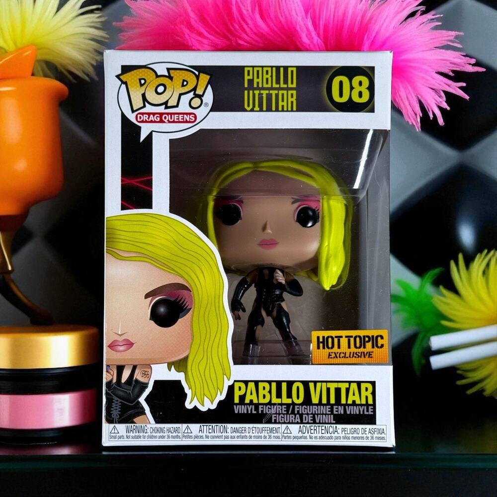Funko Pop Unopened Pabllo Vittar 08 Drag Queen Hot Topic Exclusive Vinyl Figure